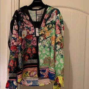 BRAND NEW Versace Flower Patterned Blouse